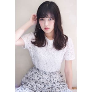 ゆるふわパーマ 暗髪ニュアンス