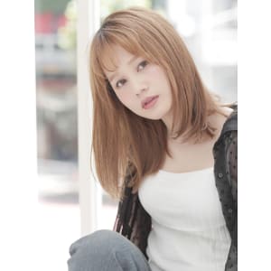 ナチュラルストレートミディ