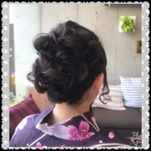 ボブのアップ風アレンジ