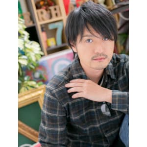 ツーブロック×大人マッシュ