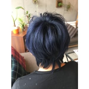 ショートダークブルー