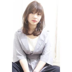大人ひし形シルエットデジタルパーマミディ【y－201】