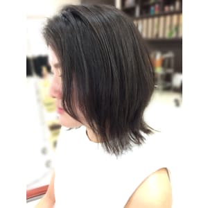 切りっぱなしボブ☆外ハネスタイル