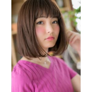 ナチュラル可愛い♪シルキーストレート