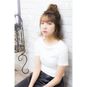 【prize池袋西口】　簡単アレンジ＊お団子ハーフアップ