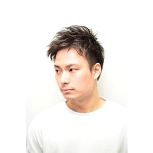 ツーブロック刈上げ★爽やか束感メンズショート