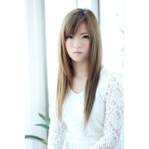 無造作小顔大人セミロング 