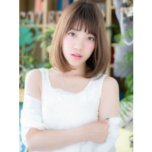 あどけな顔♪小顔シルキーストレート