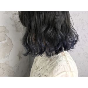 ネイビーブルー/ポイントカラー/グラデーションカラー