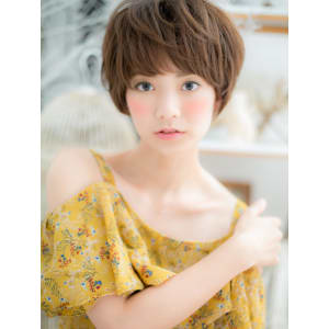 女度高め◎大人かわいい小顔バルーンショート
