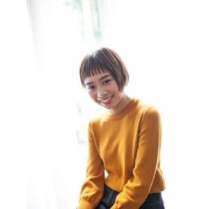 個性派ストレートボブ