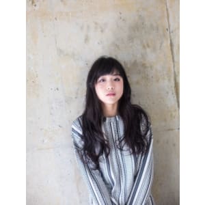 ダークアッシュ ゆったりロング