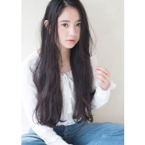 ナチュラルウェーブのロングスタイルTー286