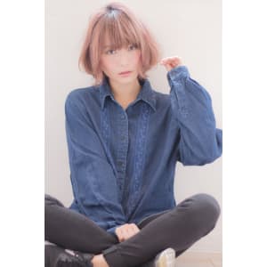 美シルエットエアリーピンクベージュショート　AKI-198