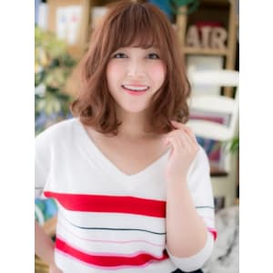目力UP&大人かわいい♪くせ毛風ミディ