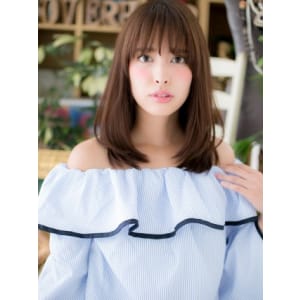 愛され♪斜めバングｘワンカールセミディ