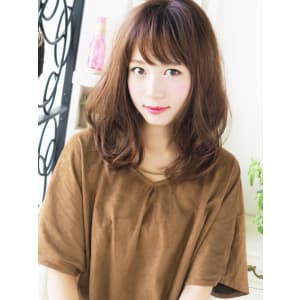 大人可愛くエアリー女子セミディ