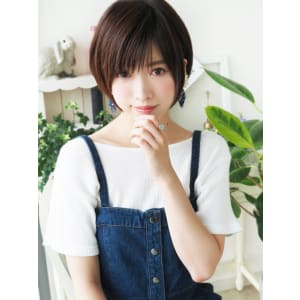 耳かけナチュラル可愛いノーブルショート