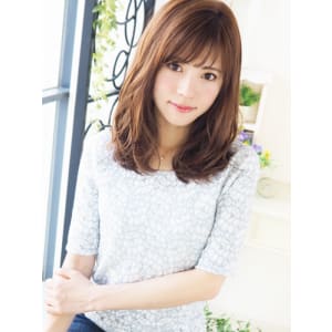  Natural クール可愛い☆さらふわセミディ