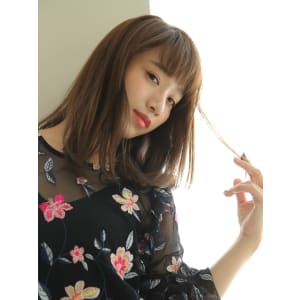ワイドバンク★艶髪ミディロング