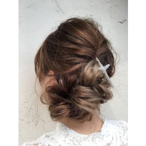 【LUXE for hair】編み込みサイドアップ 