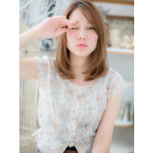 大人かわいい★小顔ナチュラルミディ