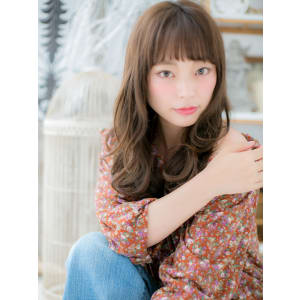 バレイヤージュ大人かわいいオン眉フレンチガーリー抜け感ロング - mod's hair 上尾【モッズヘア】上尾西口店【モッズヘア アゲオニシグチテン】掲載中