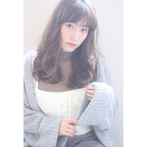 大人やわらかフェミニン小顔ゆるパーマ