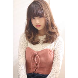 大人フェミニン小顔パーマ