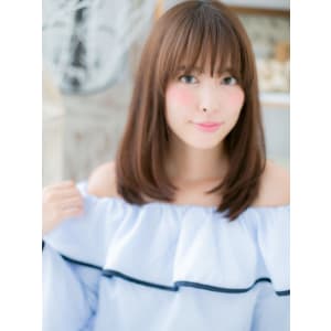 透け感シースルーバング小顔ワンカール30代40代大人女子