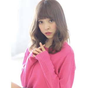 ふわミディ★［中小路瞳］大人かわいいラベンダーアッシュ