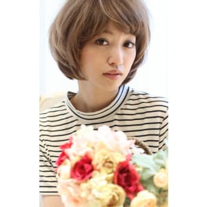 【Open以来大人気Totia梅田/グレージュショートボブ】