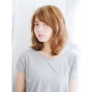 透け感たっぷりナチュラルカール