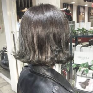 ★切りっぱなしボブ×ダークサファイアグレージュ★