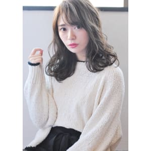 とろみグレージュの大人フェミニンロング【k7】