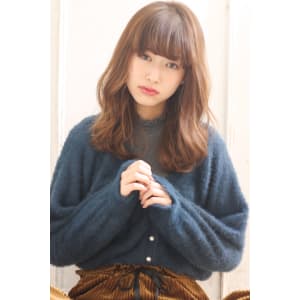 大人小顔パーマ 無造作ミックスヘア