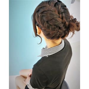 fishtail braided up do - RULeR Hair Dressing【ルーラーヘアドレッシング】掲載中