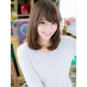 女子力全開！斜めバング小顔ワンカール