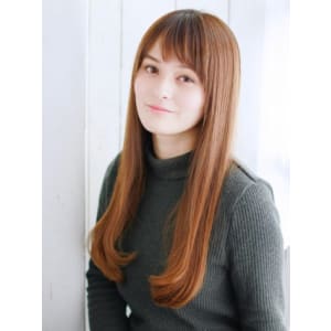 ツヤ系ストレートロング