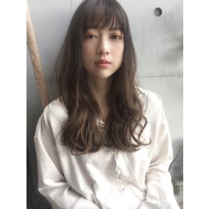 重めセミロングミックスウェーブ】