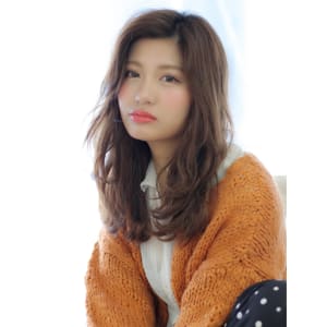 《志賀雅千子》かきあげバング  リラクシーロング