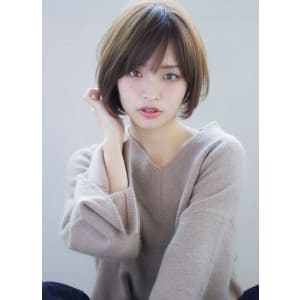 透明感アッシュ大人なのひし形ショート