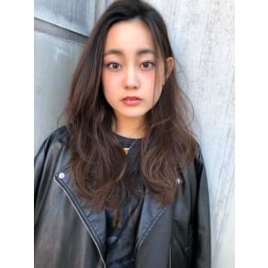 mixパーマ モーブアッシュ