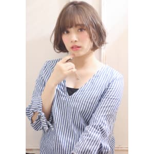 大人可愛いひし形ボブ