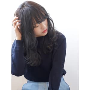 抜け感ロングウェーブ