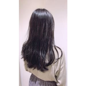 トーンダウンで艶カラー★ネイビーアッシュ