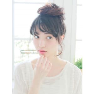 ルーズお団子スタイル