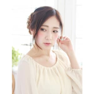 ゆるふわアップスタイル
