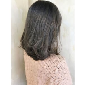 お客様ヘア 春色ラベンダーグレージュ