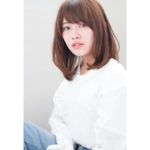 好印象な毛先ワンカールのデジタルパーマミディアム